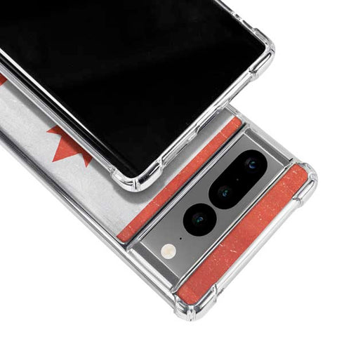 Canada Flag Distressed Google Pixel 7 Pro Clear Case